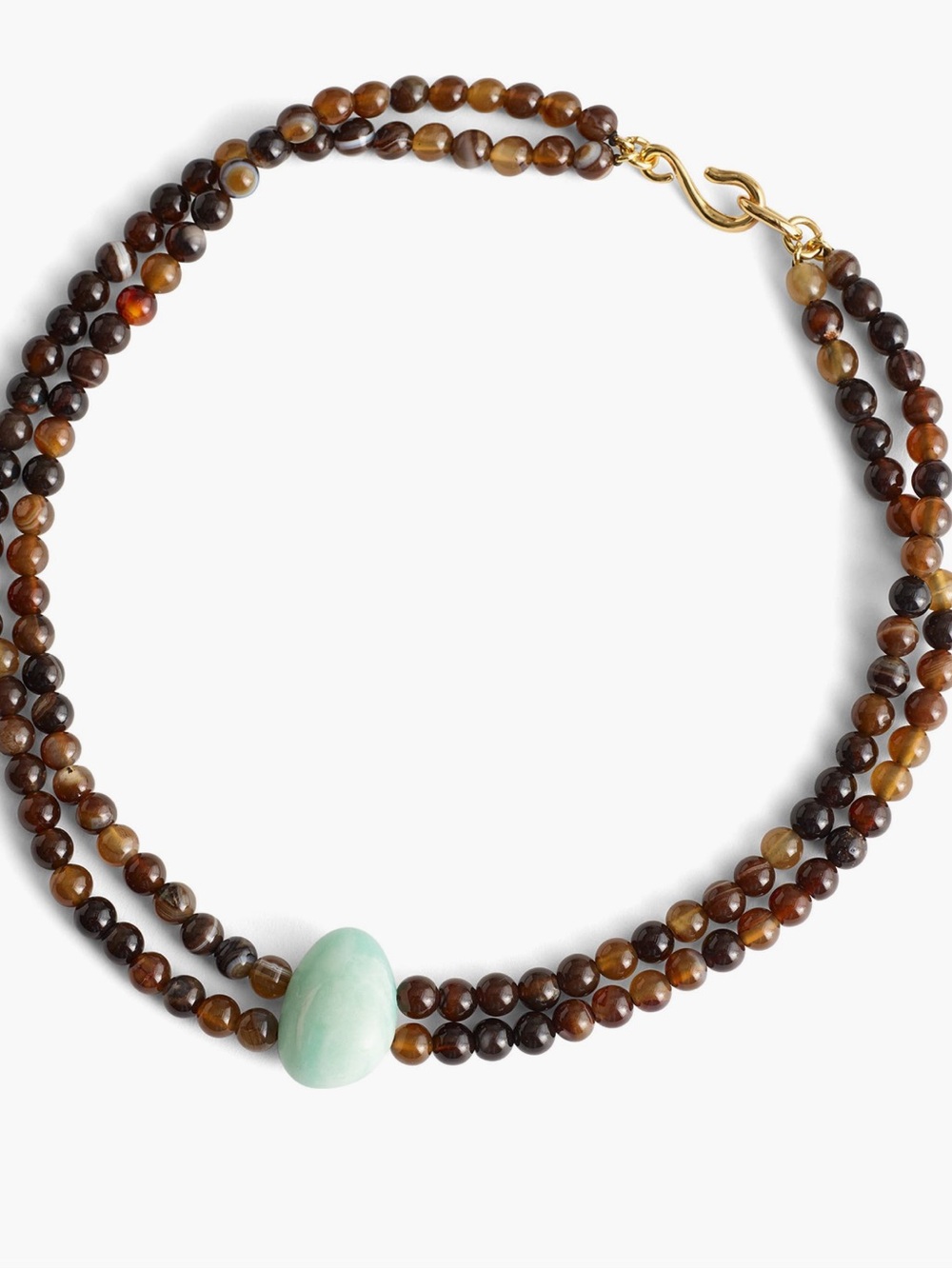 madewell semi precious stone beaded necklace